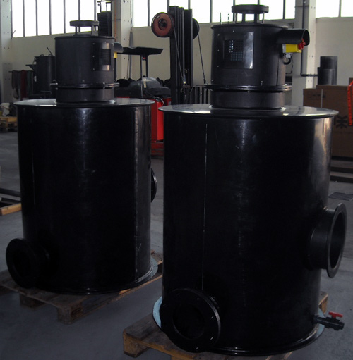 Active carbon filter for elimination of hydrogen sulfide for small exhaust air volumes
