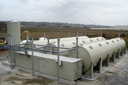 Desulphurization plant for paper industry