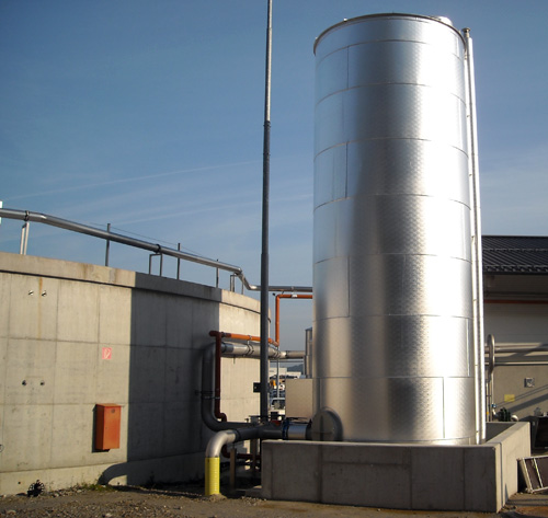 Desulphurization plant for a meat factory